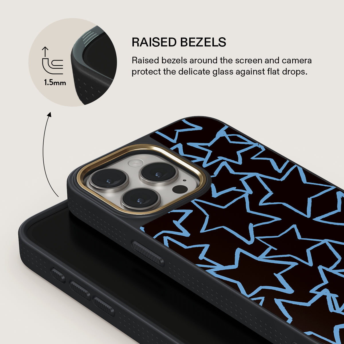 Stardust - Coque iPhone 15 Pro