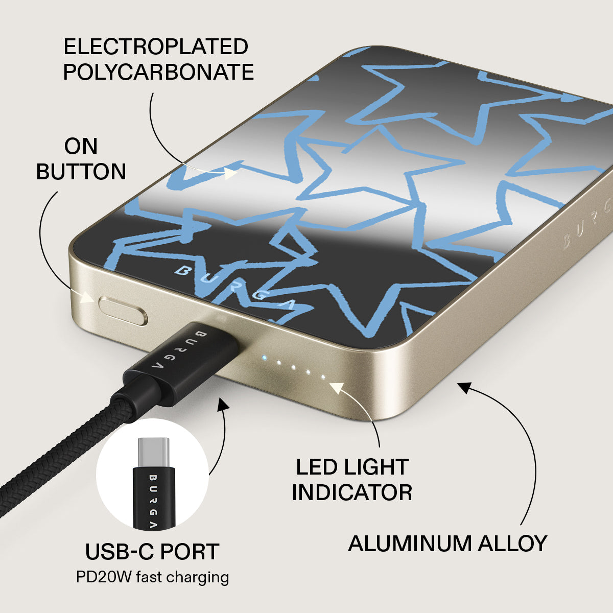 Stardust – Batterie externe magnétique