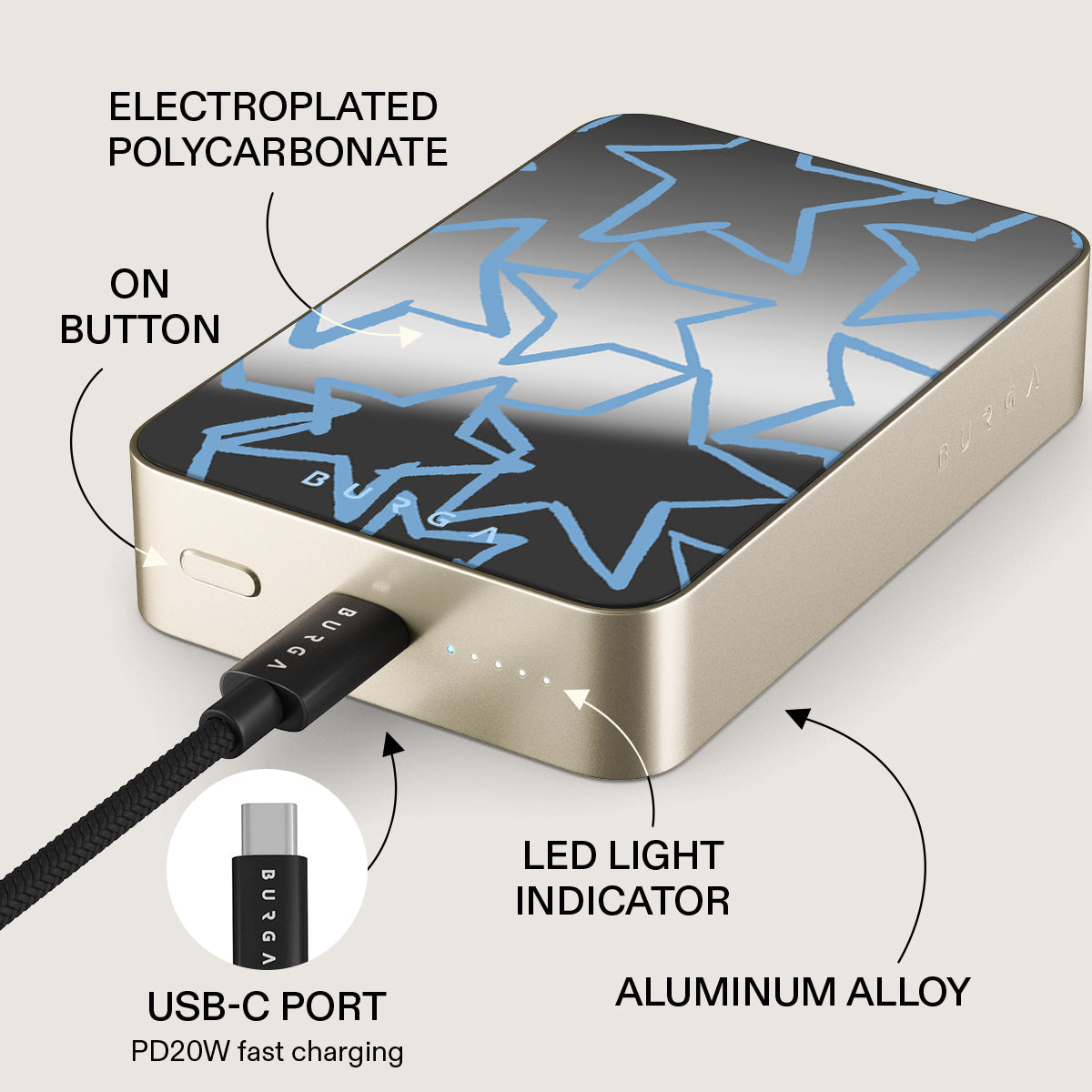 Stardust – Batterie externe magnétique