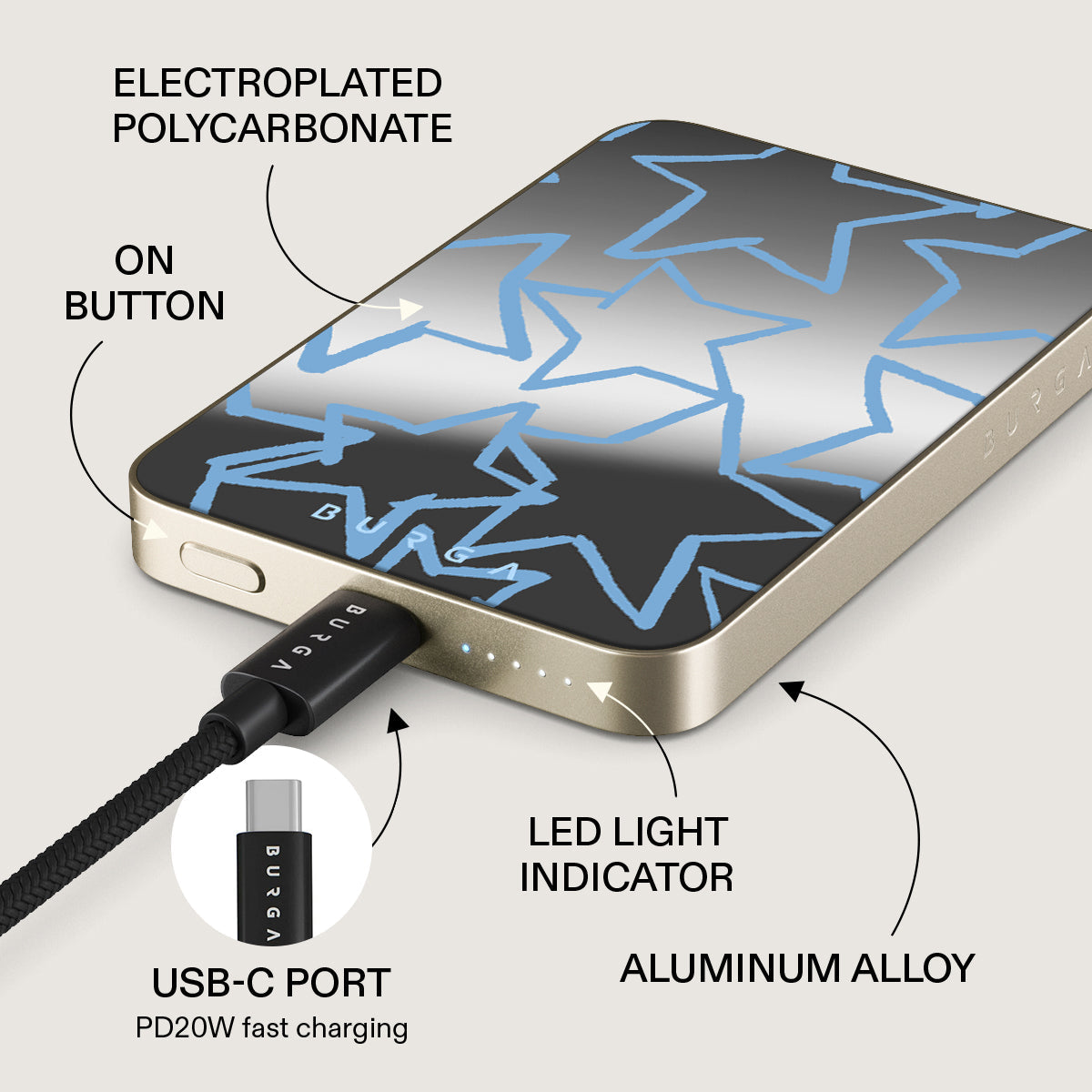 Stardust – Batterie externe magnétique