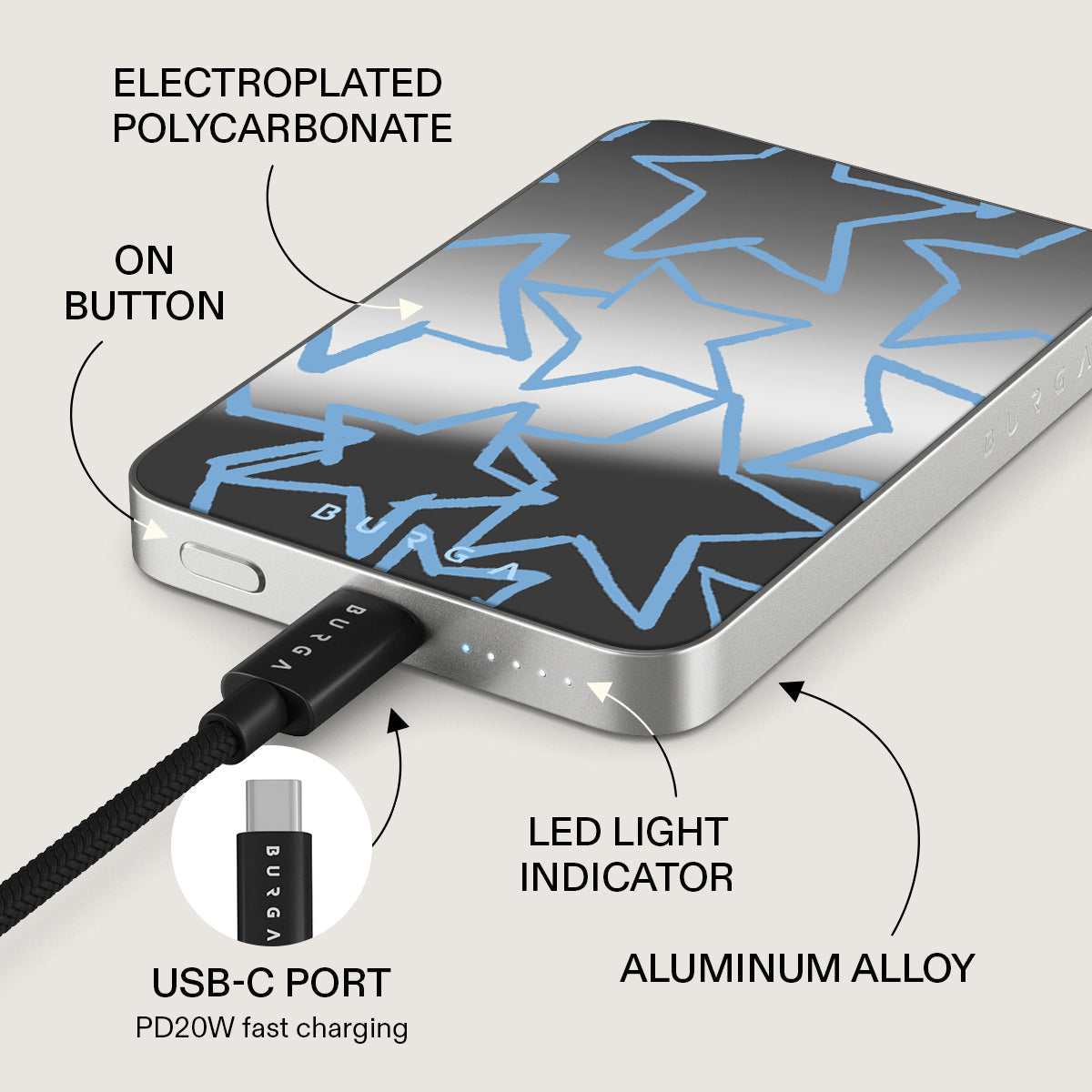 Stardust – Batterie externe magnétique